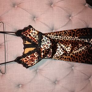 Leopard Print Mini Dress